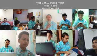 Kegiatan Siswa Test Seleksi Viera TOEIC 2021