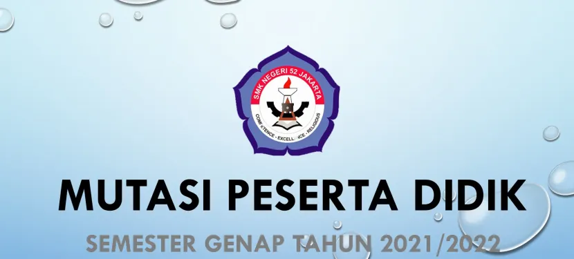 Informasi Mutasi Peserta Didik Semester Genap Tahun Pelajaran 2021/2022