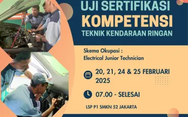 Foto Kegiatan UJI SERTIFIKASI KOMPETENSI TKR (SKEMA OKUPASI: ELETRICAL JUNIOR TECHNICIAN) 1 ~blog/2025/2/20/whatsapp_image_2025_02_19_at_15_37_15