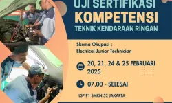 UJI SERTIFIKASI KOMPETENSI TKR SKEMA OKUPASI ELETRICAL JUNIOR TECHNICIAN